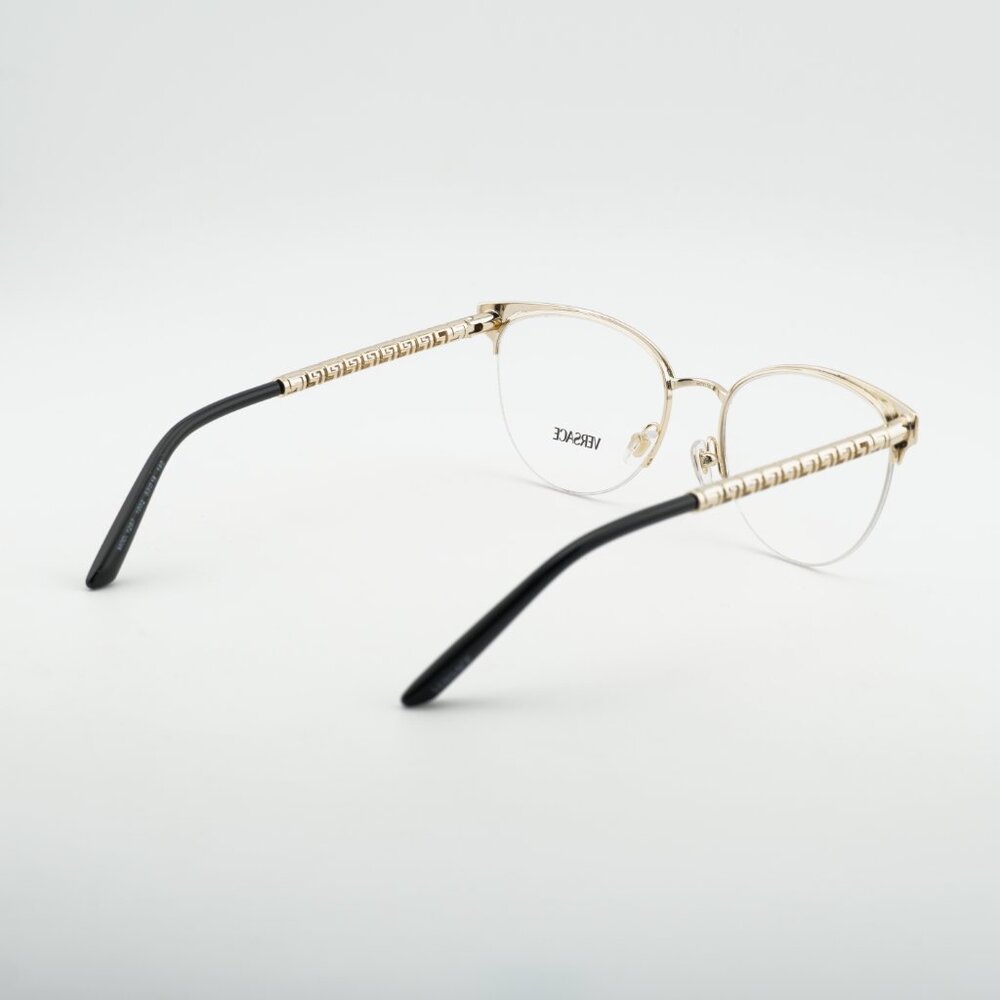 Versace VE1297 1002 Eyeglasses Gold 53mm Cat Eye Frame - Picture 10 of 11